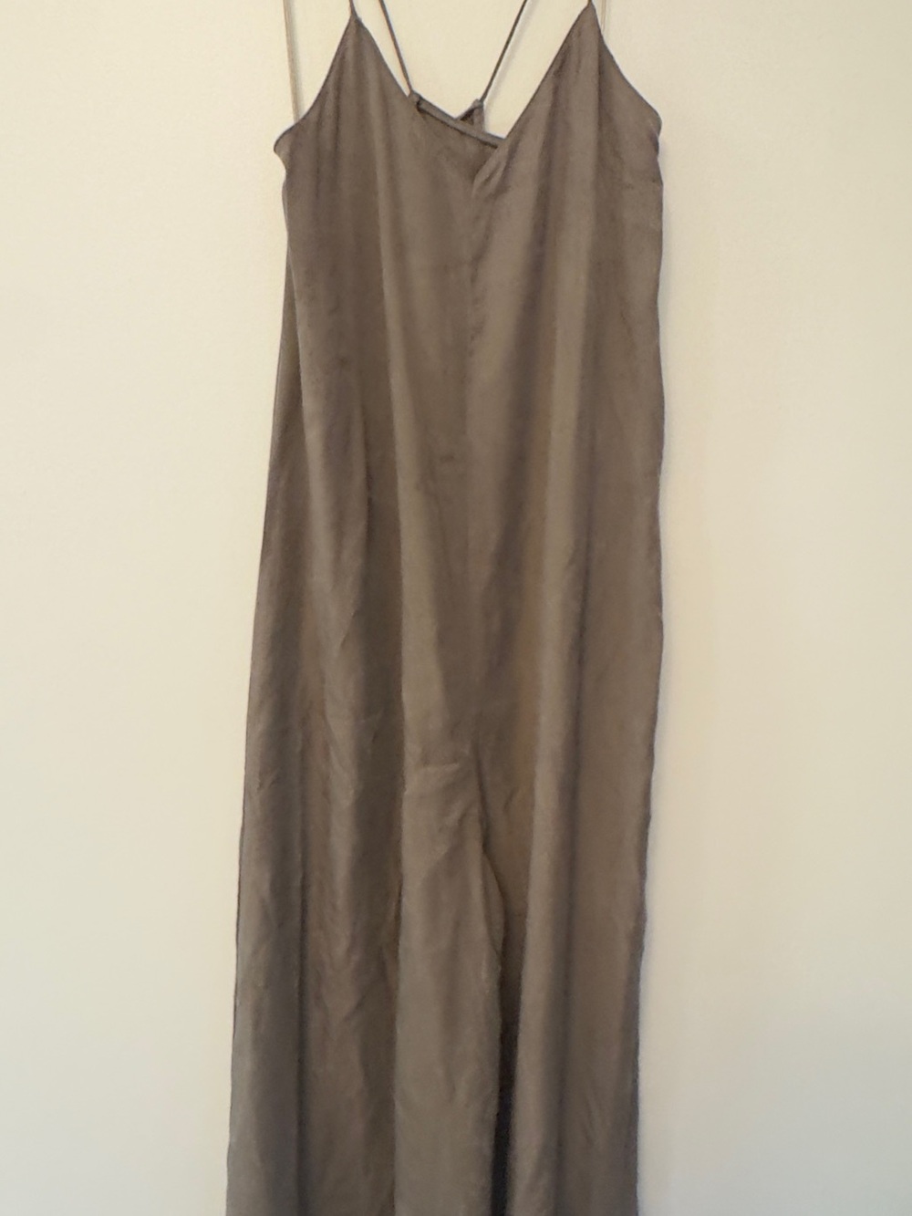 Zara Taupe Slip Jumpsuit